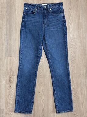 Madewell Twyford Dark Wash The High Rise Slim Boys Jeans Straight Leg